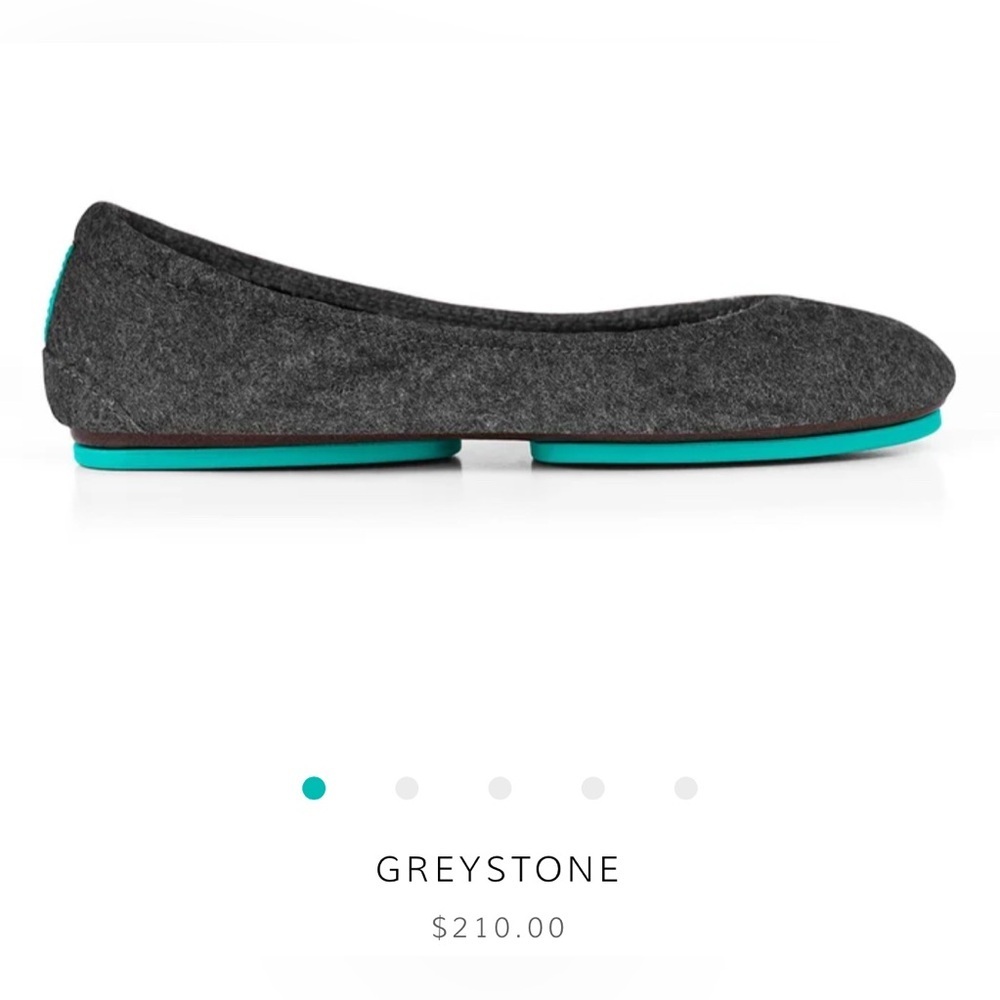 Tieks Charcoal Gray Women's Flats - Picture 12 of 13